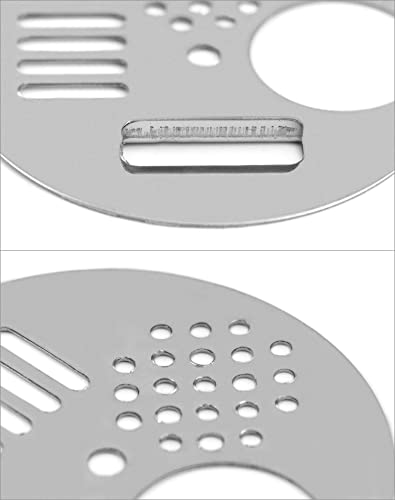 QWORK 10pcs Stainless Steel Beehive Entrance Gates, Round Bee Nest Door Vents, Beekeeping Tools, 6.8cm/2.7Inch Bee Hive Disc Disks