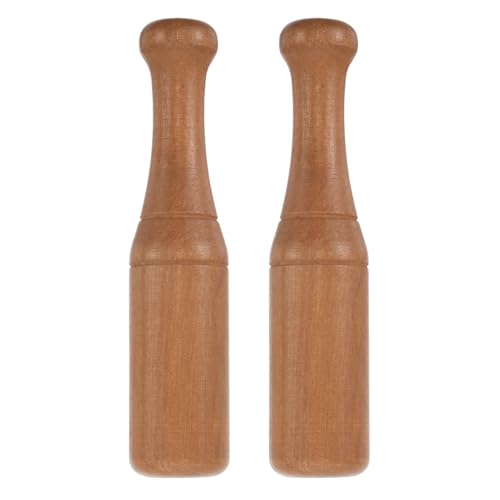 2pcs Wooden Sauerkraut Crusher Tamper - Cabbage Sauerkraut Pounder - Fermenting Food Tool Stomper for Fermentation Jar 5.67x1.26x1.26in