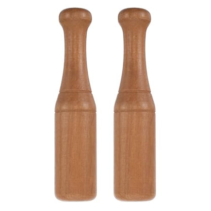 2pcs Wooden Sauerkraut Crusher Tamper - Cabbage Sauerkraut Pounder - Fermenting Food Tool Stomper for Fermentation Jar 5.67x1.26x1.26in