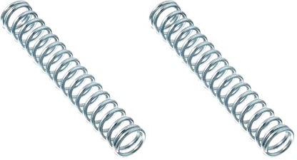 Prime-Line SP 9722 Compression Spring, Spring Steel Construction, Nickel-Plated Finish, 0.028 GA x 7/32 in. x 1-3/8 in. (8 Pack) - color: Nickel, size: 7/32 in. x 1-3/8 in. (Pack of 2)