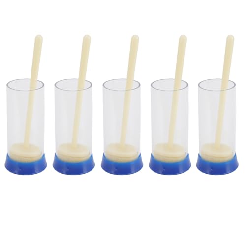 Walfront 5Pcs Queen Bee Marking Bottle, Queen Bee Marking Cage, Queen Bee Marking Bottle Soft Plunger Beekeeping Tackle, Tools for Beekeeping Gardening Potted Plants, Walfrontwzq5dggfmr