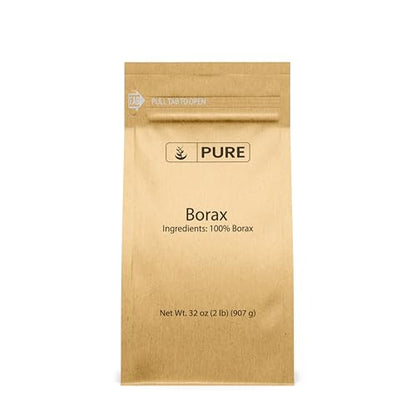 PURE ORIGINAL INGREDIENTS, Borax, 2 Lb | For cleaning, laundry stain removal, and DIY crafts - size: 32 Ounce (Pack of 1)