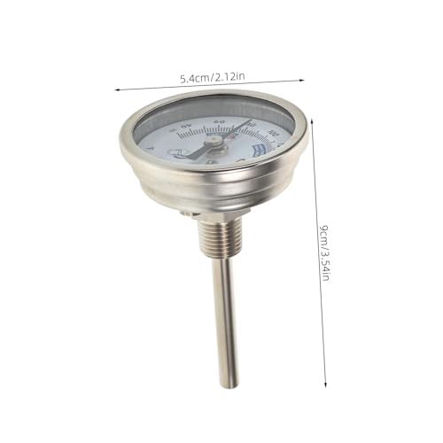 Stainless Steel Wine Thermometer High Precision Homebrew Kettle Thermometer for Brewing Grill Oven