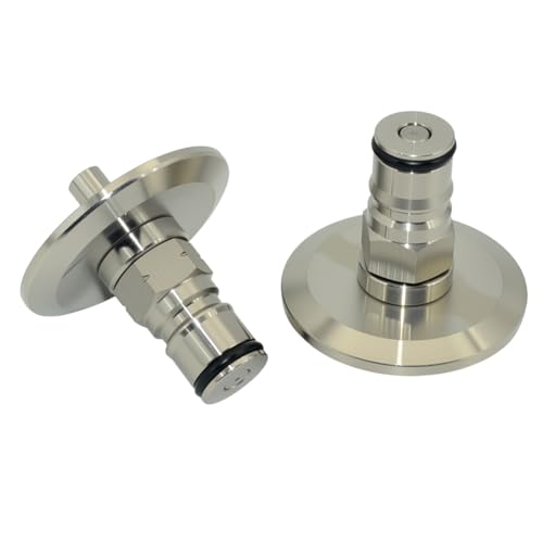 VARMHUS 1.5 Inch Tri Clamp to Ball Lock Post, SS304 Sanitary Beer Fitting 50.5mm OD Ferrule for Conical Fermenter Pressure Transfer Homebrew Kegging