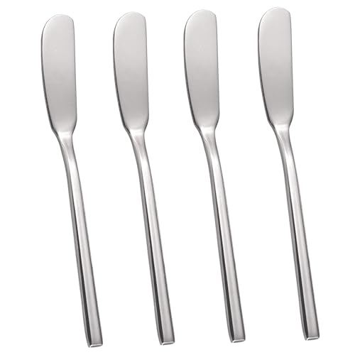 Butter Knife, Stainless Steel Set of 4 Perfect Butter Spreader & Cheese Knife, 6.5-Inch for Easy Serving, Elegant Dining & Daily Use – Dishwasher Safe & Rust-Resistant.