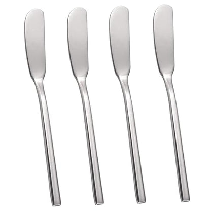 Butter Knife, Stainless Steel Set of 4 Perfect Butter Spreader & Cheese Knife, 6.5-Inch for Easy Serving, Elegant Dining & Daily Use – Dishwasher Safe & Rust-Resistant.