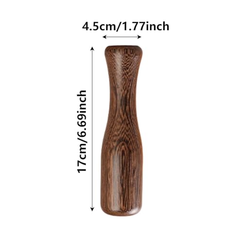 Sauerkraut Pounder Manual Wooden Masher, Vegetable Fermentation Tamper, Pickle Packer Tool, Kitchen Food Prep | Wooden Crusher Tool for Meat Vegetable Pickle Cabbage Food (Khaki) - color: Khaki
