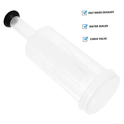 DECHOUS 3-Piece One-Way Brewing Stopper Set Silicone Air Locks for Fermentation Sturdy Brewing Stoppers Lids for Home Supplies