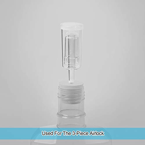 KEILEOHO 20 Pack Drilled Natural Rubber Stopper # 6, Solid Rubbers Stoppers Bungs, Rubber Stopper with 5/16 Inch Diameter Holes for glass jug, Carboy Tapered Bung