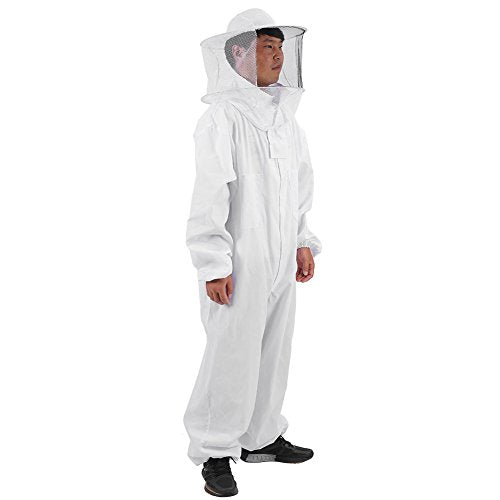 Professional Bee Suit for Men Women, Beekeeping Beekeeper Suit, Beekeeping Outfit Beekeeper Unisex Suits Full Body Beekeepers Suits Hat (XL) - size: XL