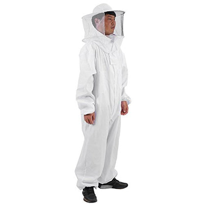 Bee Suit, Beekeeping Suit Protective Equipment Full Body for Backyard and Bee Keeper Multi Size Outfit (XL) - size: XL