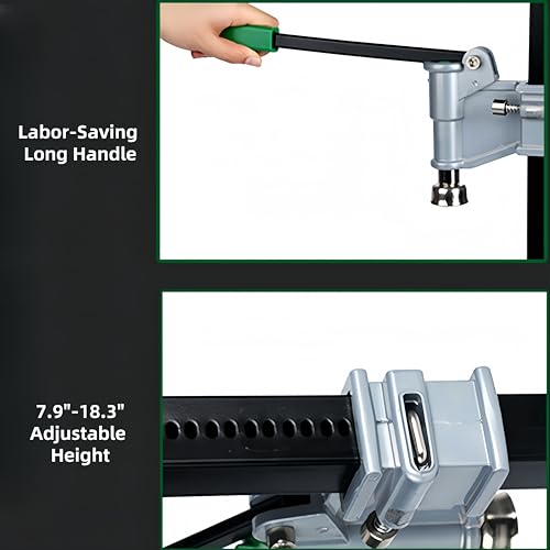 Manual Beer Bottle Capper, Home Brewing Beer Bottle Capping Machine, Bench Stand Beer Bottle Sealer with Adjustable Height for 26mm Cap, Anti-Slip Rubber Pad Labor-Saving Handle