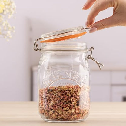Kilner Round Swing Top Glass Jar | 1L