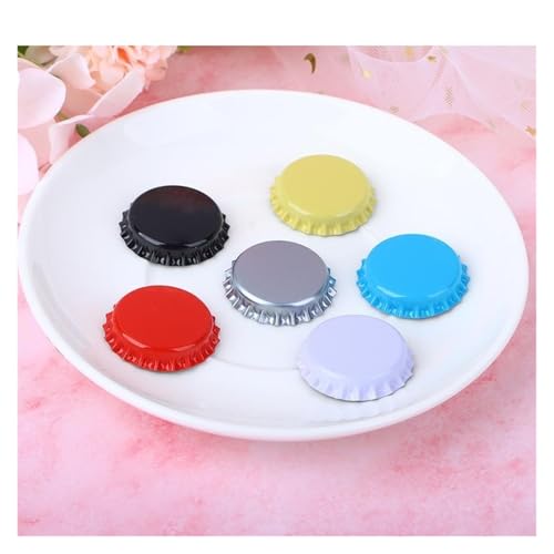 100Pcs Caps Homebrew Beer Caps Craft Beer Bottling Caps Oxygen Absorbing Seal Caps for DIY Home Brewing Beer Tool(Purple) - color: Purple