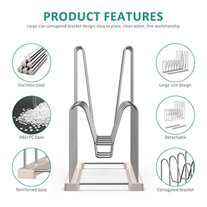 Plastic Bag Drying Rack, Reusable Bag Drying Rack for Silicone Bag & Ziploc Bag, Bottle Dryer Rack for Gloves & Glasses, Pan Lid & Cutting Board Organizer