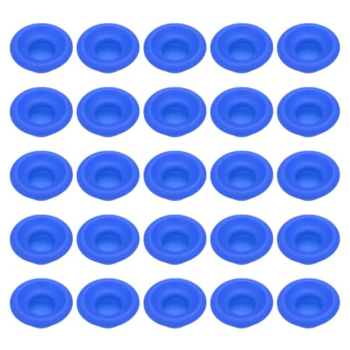 uxcell 25 Pcs Silicone Rubber Gaskets Washer, High Pressure Leak-proof Beer Bottle Gasket Seals Top Washers for Swing Flip Beer Soda Bottle, Blue - color: Blue