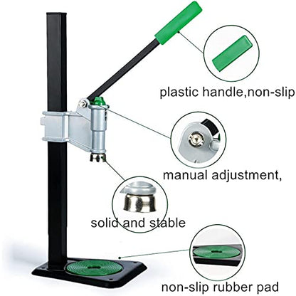 Bench Bottle Capper Tool, Manual Beer Bottle Capping Machine with Non-Slip Pad, Manual Press Lever to Adjust Branches & Buttons for Homebrew Soda Soft Drink Home Brew Beer