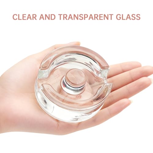 2Pcs Fermentation Glass Weights for Wide Mouth Jars - Pickle Bottles with Sealing Lids for Efficient Fermenting - Durable, Transparent Fermenting Lids and Weights for Sauerkraut (D Gap) - size: D Gap