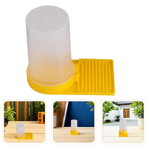 HEMOTON 10pcs Honey Beehive Entrance Feeders and Bee Hive Water Feeders for Beekeeping with Large Capacity European Style Watering Station for Hive Feeding