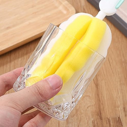 8PCS Bottle Brush Replacement Sponge Heads Environmental Protection Cup Cleaner Brush Sponge Replacement Heads Suitable for INVODA Sponge Bottle Brushes (8 Brush Heads) - color: 8 Brush Heads