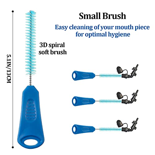 Patelai 8 in 1 Hydration Bladder Cleaning Kit Includes 3 Different Brushes and Drying Collapsible Bladder Frame, Water Reservoir Backpack Cleaning Kit - color: Blue