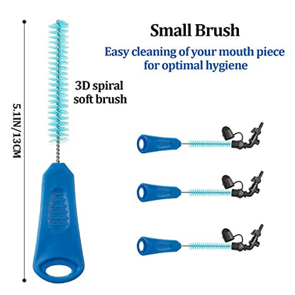 Patelai 8 in 1 Hydration Bladder Cleaning Kit Includes 3 Different Brushes and Drying Collapsible Bladder Frame, Water Reservoir Backpack Cleaning Kit - color: Blue
