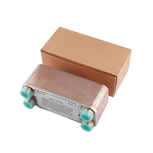 20/30/40 Plate Stainless Steel Wort Chiller, Counter Flow Heat Exchanger Beer Cooler for Homebrew Brewing, Efficient Rapid Cooling Tool(30 Plates A) - color: 30 Plates A