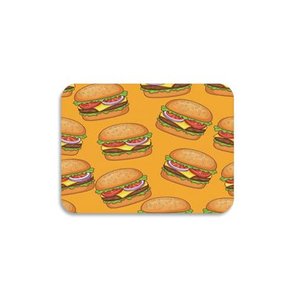 Cheeseburger Tomato Yellow Dish Drying Mat for Kitchen Counter Highly Absorbent Coffee Maker Mat Heat Resistant Dish Rack Pad for Sink Rack Pans Pots Utensils 15.7" x 11.8" - size: 15.7x11.8inch
