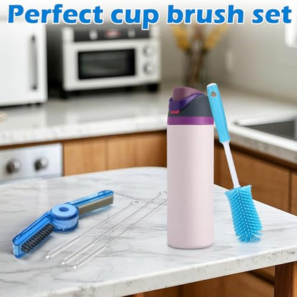 Palksky Water Bottle Cleaning Brush Kit, Brush and Straw Cleaner for Owala, 5 PCS - size: 5 Pack