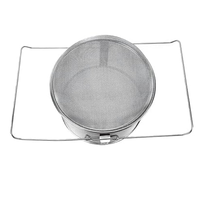 Beekeeping Tools Steel Double Mesh Filter, Dual Layer Honey Sieve for Beekeeping Wax Honey Strainer,304 Stainless Strainer