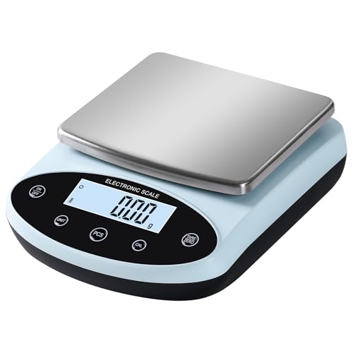 Analytical Balance 5000g x 0.01g Digital Gram Scale 0.01g Accuracy Precision Lab Scale 13 Unit High Precision Digital Scale for Laboratory, Jewelry Weighing