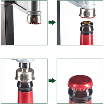 Manual Bottle Capper Tool for Home Brewing,Heavy Duty Strong Metal Easy Action Bench Bottle Capper, Adjustable Height Beer Bottle Capping Machine