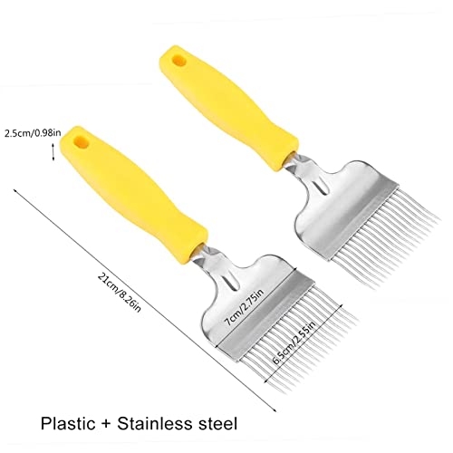 GOTOTOP Honey Uncapping Fork Bee Keeping Uncapping Fork Stainless Steel Honey Comb Beekeeping Tine Uncapping Fork Hive Honey Extractor 8.66 X 2.76 Inch