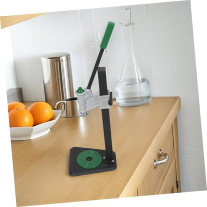 VICASKY Manual Bottle Capper Tool for Glass Bottles Heavy Duty Iron Construction with Adjustable Height for 26mm and 29mm Caps Stable Tabletop Base with Antislip Pad for Home Brewing