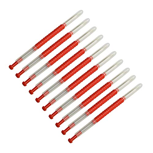 10pcs Beekeeping Grafting Needle Tool Non-Slip Grip for Precise Bee Transfer Queen Rearing Durable Construction Spring-Loaded Plunger for Enhanced Efficiency