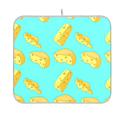Qilmy Cheese Dish Drying Mat Absorbent Reversible Dish Drainer Pad Tableware Mat for Kitchen Counter Home Decoration, 18 x 24 Inch - size: 18 x 24 Inch