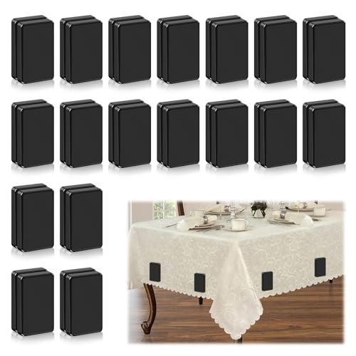 36pcs Outdoor Curtain Weights, Waterproof Magnetic Curtain Weights, Heavy Drapery Weights Bottom, Weighted Magnets for Heavy Wind, Shower Curtain, Garden Flag, Tablecloth (Black, 18pairs) - color: Black-36pcs