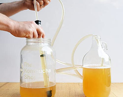 The Kombucha Shop - Mini Auto Siphon with 5 Feet of Tubing for Bottling and 2nd Fermentation