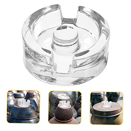 DECHOUS Fermented Glass Weight Jar Wide Mouth Lid for Sauerkraut Pickle Mason Jar Fermentation Weight