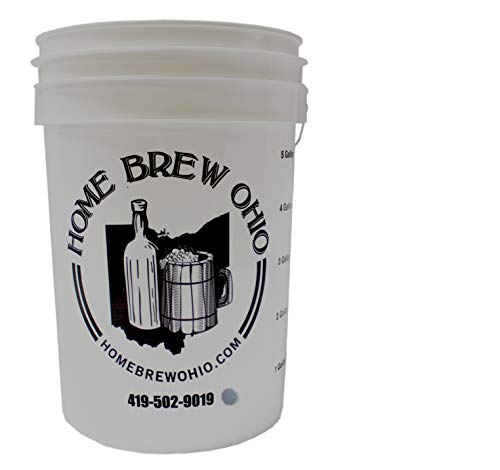 Home Brew Ohio 6.5 Gallon Bottling Bucket with Vintage Shop Spigot and Grommeted Lid