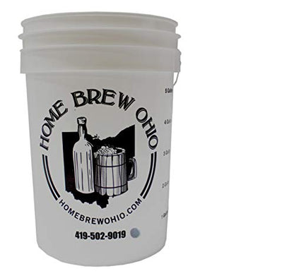 Home Brew Ohio 6.5 Gallon Bottling Bucket with Vintage Shop Spigot and Grommeted Lid