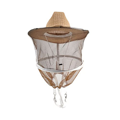 Beekeeping Hat with Veil Bee Hat with High Visibility Veil Outdoor Professional Protector Bee Keeping Supplies