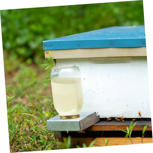 Hemoton 5pcs Bee Feeder Lids for Hive Entrance Beehive Water Dispenser Beekeeping Supplies Reusable Bee Watering Station Lid Easy Installation