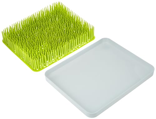 Boon Lawn Countertop Baby Bottle Drying Rack with Antimicrobial Tray - Spring Green - Bottle Rack and Organizer - Baby Feeding Essentials - 13.5 x 11 x 2.5-1 Count (Pack of 4) - color: Green, size: 2 Count (Pack of 4)