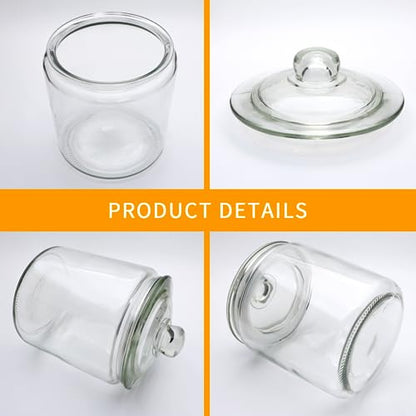 Maredash 1 Gallon Glass Canister, Cookie Jar & Candy Jar with Airtight Lid, Large Food Storage Container for Buffet, Coffee & Flour, Laundry Room Storage & Pantry