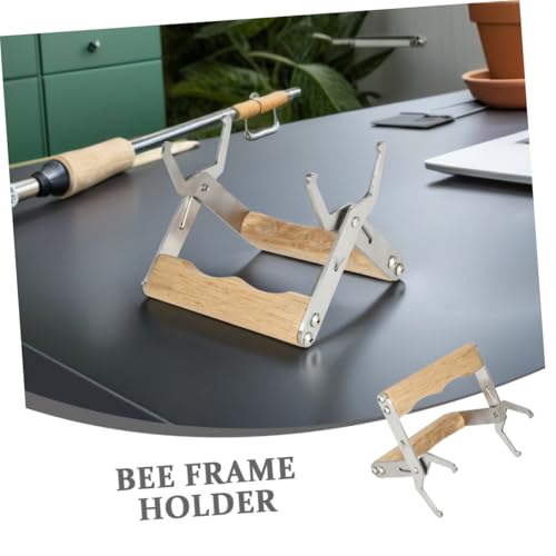Luxshiny 3pcs Beehive Frame Gripper and Lifter Set for Beekeeping with Ergonomic Wood Handles – Beekeeping Tools for Hive Frame Holding and Bee Hive Maintenance