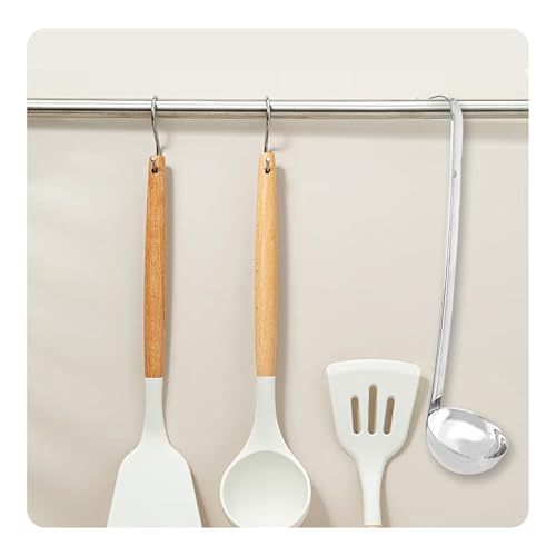 2Pcs 2oz Stainless Steel Soup Ladle, Long Handle Ladles with Pouring Rim for Cooking, Serving Soup, Sauce, Stew, Kitchen - size: 2oz