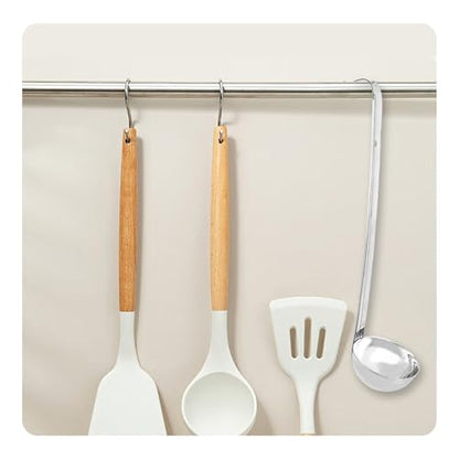 2Pcs 2oz Stainless Steel Soup Ladle, Long Handle Ladles with Pouring Rim for Cooking, Serving Soup, Sauce, Stew, Kitchen - size: 2oz