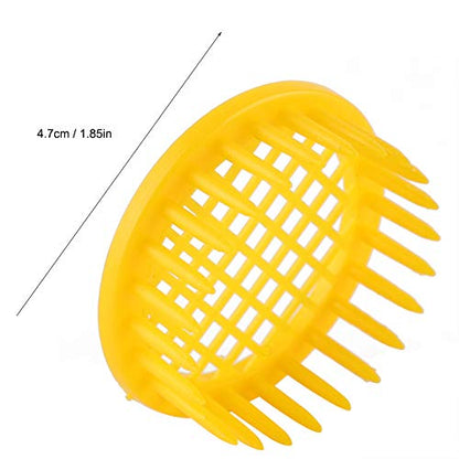 Plastic Queen Marker Cage Clip , 6 Pcs 1 . 85in Beekeeping Rearing Box Plastic Queen Bee Cages for Isolation of Queen Beel Beekeeping Equipment