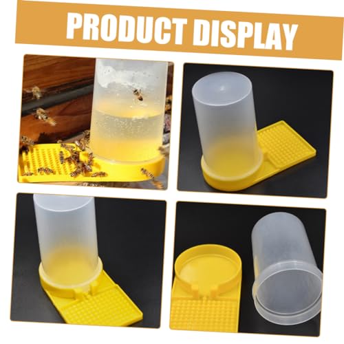 4Pcs Durable Bee Water Feeders for Garden Convenient Beehive Entrance Dispenser Cups Easy to Operate Bee Drinking Station for Beekeeping